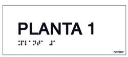 Placa planta 1 braille