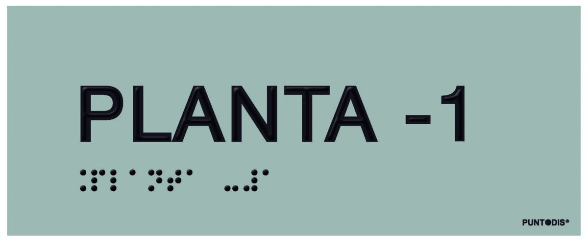 Placa planta -1 braille