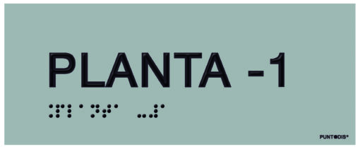 Placa planta -1 braille