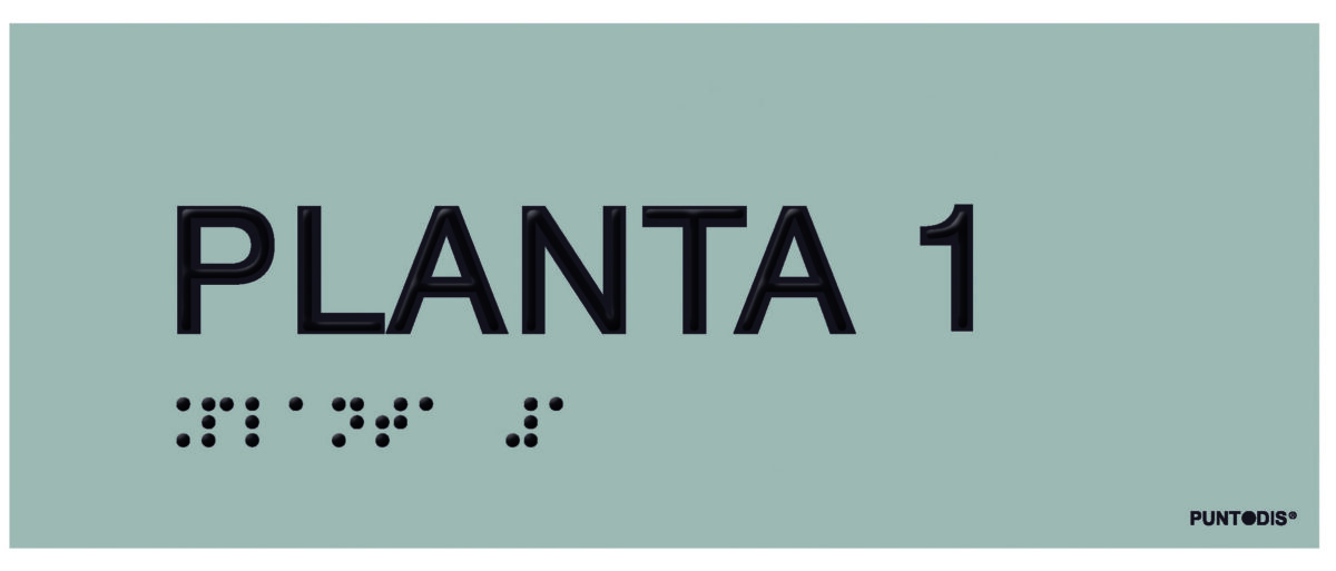Placa planta 1 braille