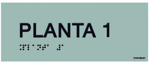 Placa planta 1 braille