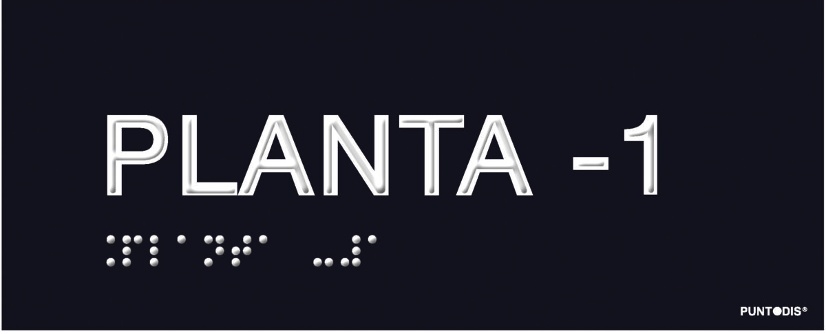 Placa planta -1 braille