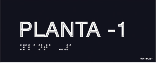 Placa planta -1 braille