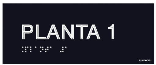 Placa planta 1 braille