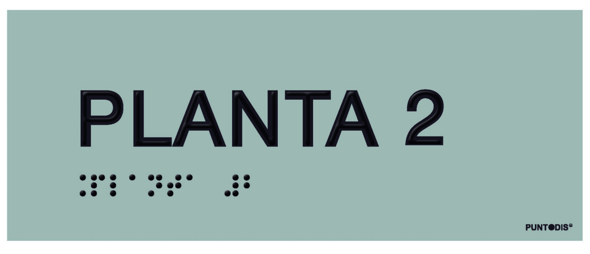 Placa planta 2 braille