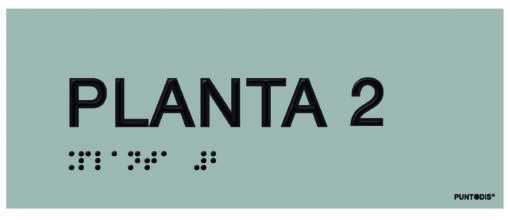 Placa planta 2 braille