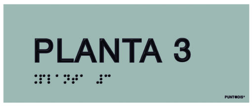 Placa planta 3 braille