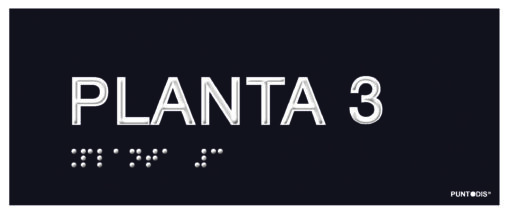 Placa planta 3 braille