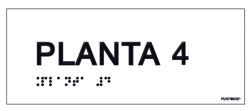 Placa planta 4 braille