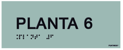 Placa planta 6 braille