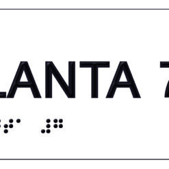 Placa planta 7 braille