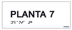 Placa planta 7 braille