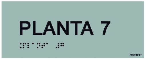 Placa planta 7 braille