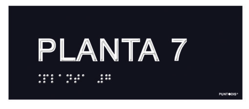 Placa planta 7 braille