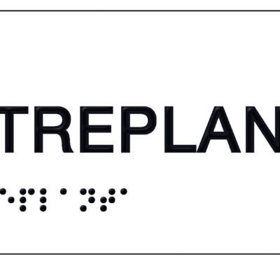 Placa entreplanta braille