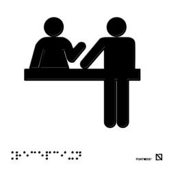 Placa recepción en braille