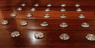 Botón de acero inoxidable para pavimento táctil New ColorTex