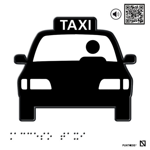 rotulo braille acceso taxi