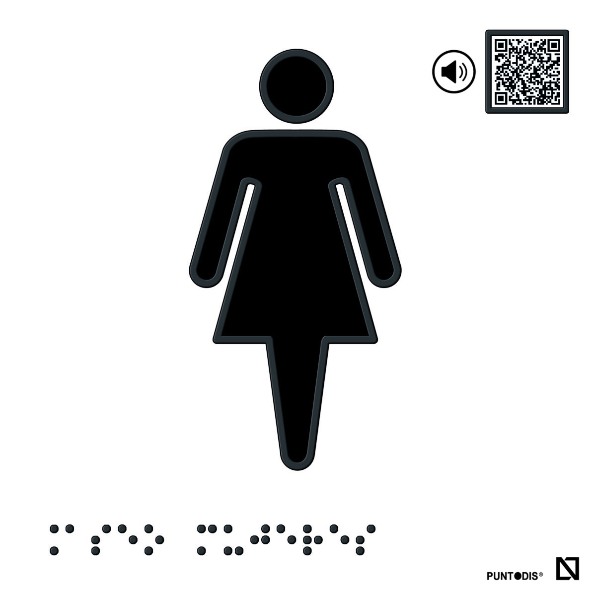 Placa Aseo mujer