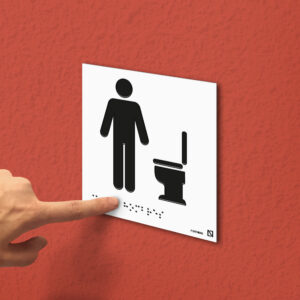 Ejemplo de colocación en pared de la placa