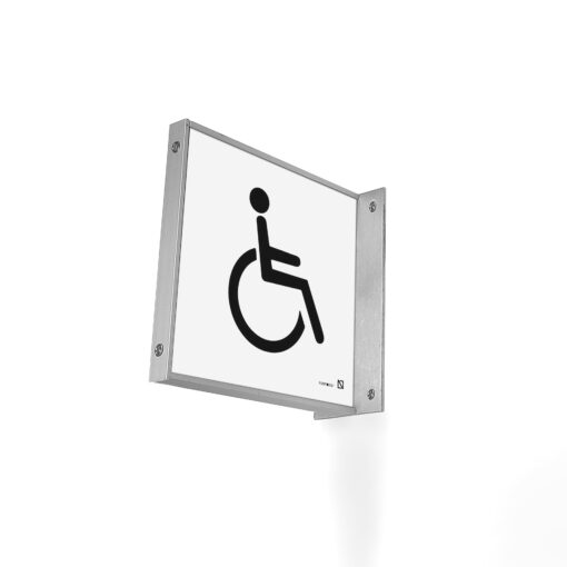 Banderola para aseo accesible