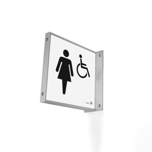 Banderola para aseo accesible mujer