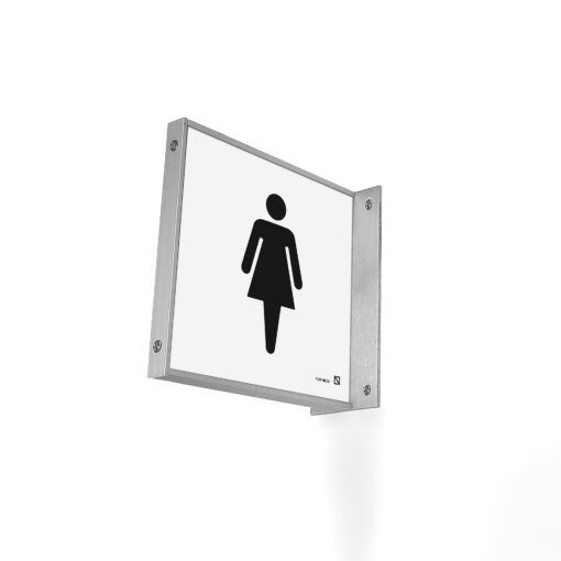 Banderola para aseos mujer