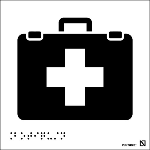 Placa botiquín braille