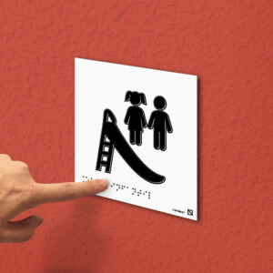 Ejemplo de colocación en pared de la placa