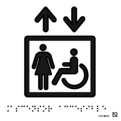 ascensor accesible braille