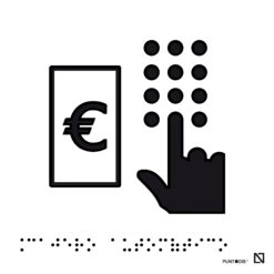 cajero automático braille