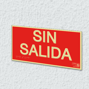 Ejemplo de colocación en pared de la placa