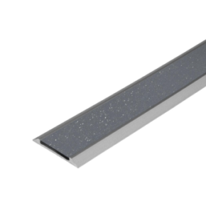 Guía de aluminio con inserto de color gris