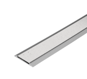 Guía de aluminio con inserto de color blanco
