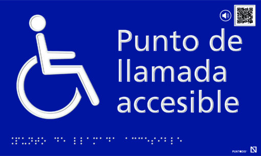 Placa punto de llamada accesible