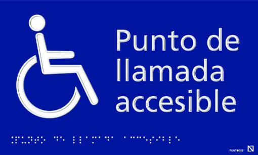 Placa punto de llamada accesible