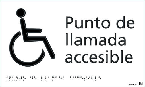 Placa punto de llamada accesible