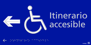 itinerario accesible izquierda