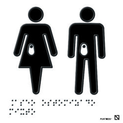 Placa aseo ostomizado mixto con fondo blanco