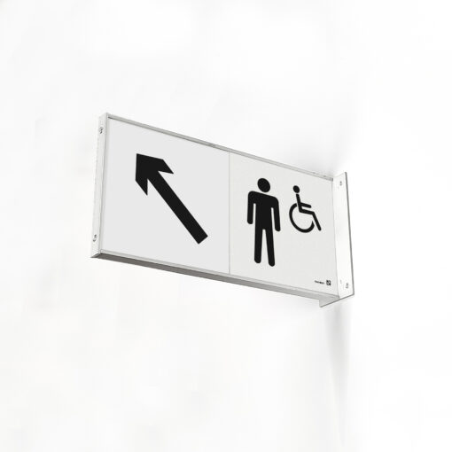 Banderola doble para aseo hombre adaptado