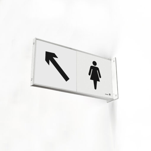 Banderola doble para aseo mujer