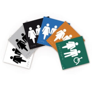 Ejemplo de los colores de las placas que disponemos, blanco, gris, negro, azul, naranja y verde