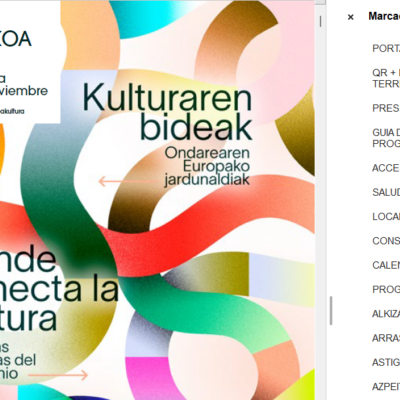 Captura de pantalla de un PDF accesible