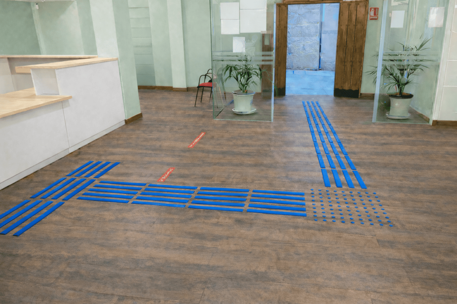 Encaminamiento con botonera