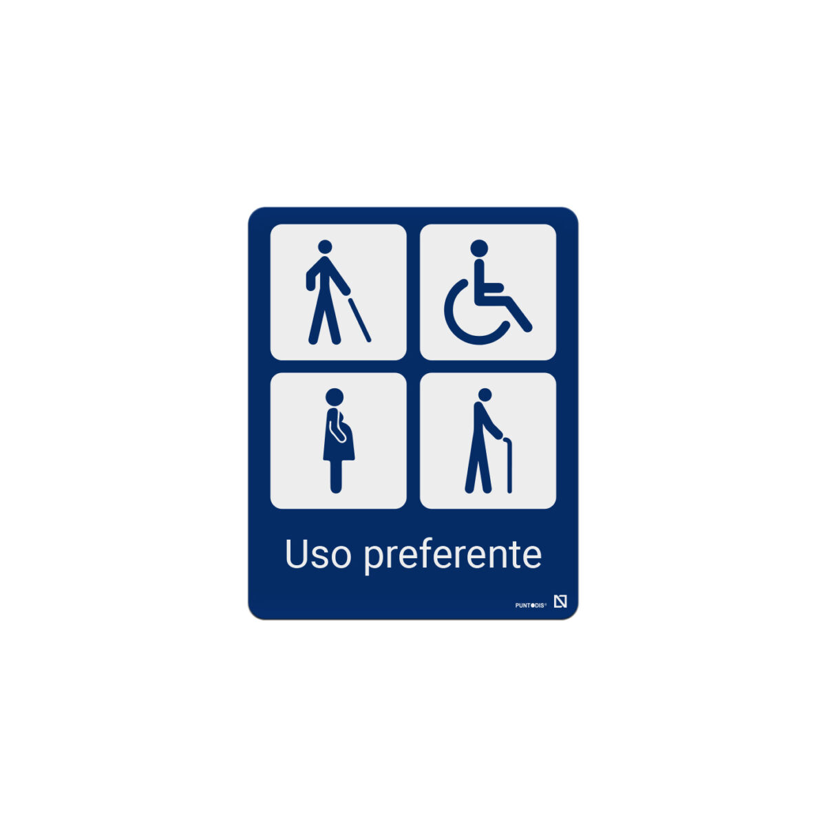 Vinilo uso preferente (4 pictogramas)