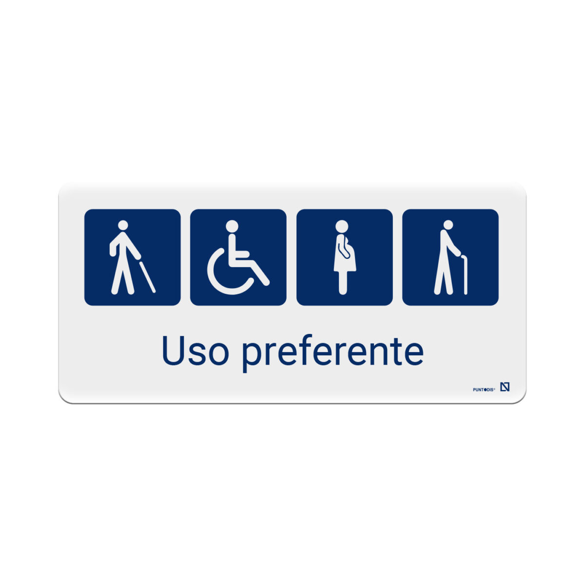 Vinilo uso preferente (4 pictogramas)
