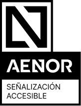 Aenor logo señalización accesible