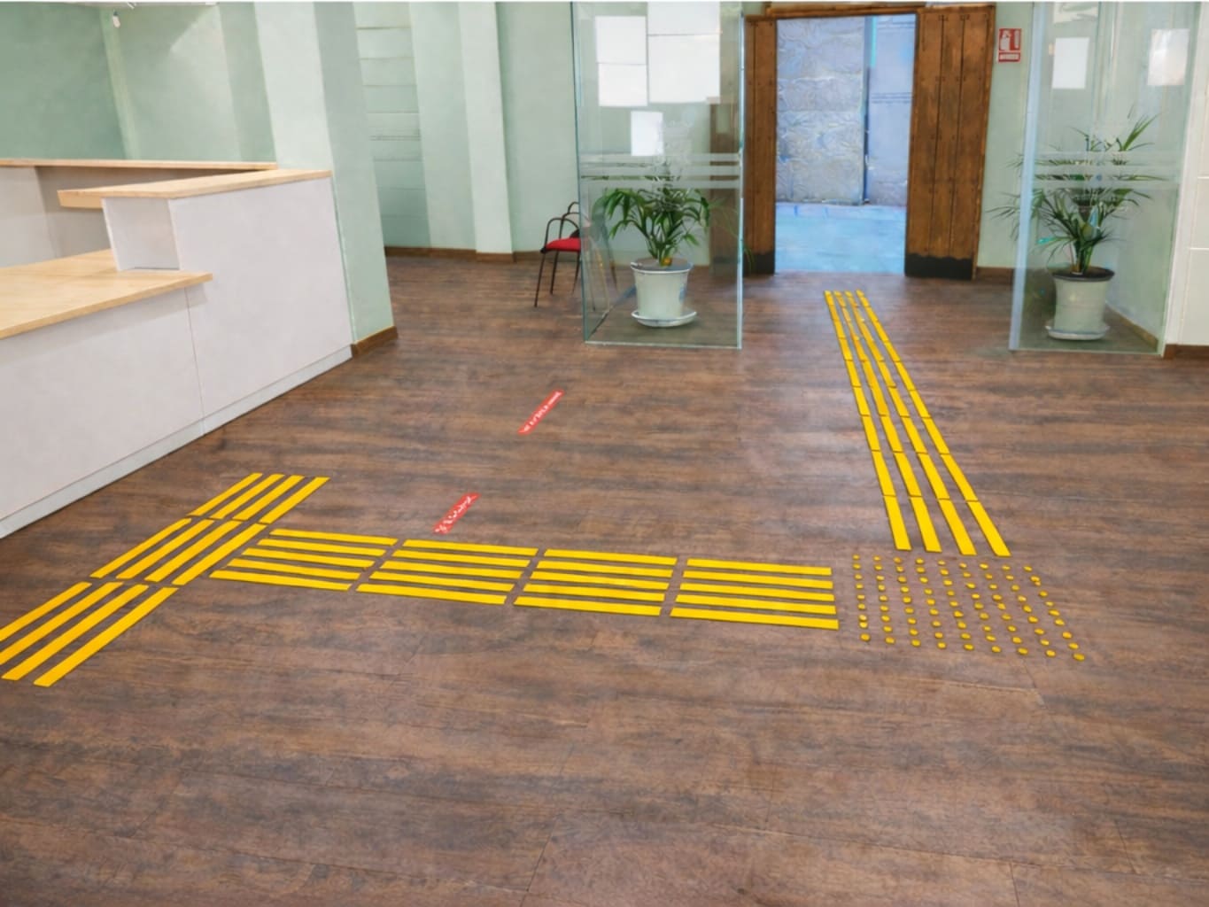 Encaminamiento con botonera