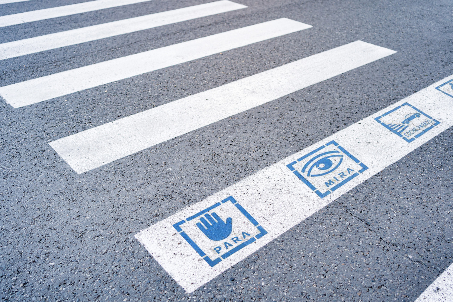 paso de peatones con pictogramas