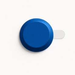 botón azul